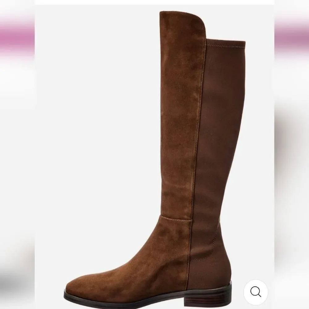 Stuart Weitzman Women's Keelan Suede And Neoprene Knee Boots Size 8.5 - Picture 2 of 16